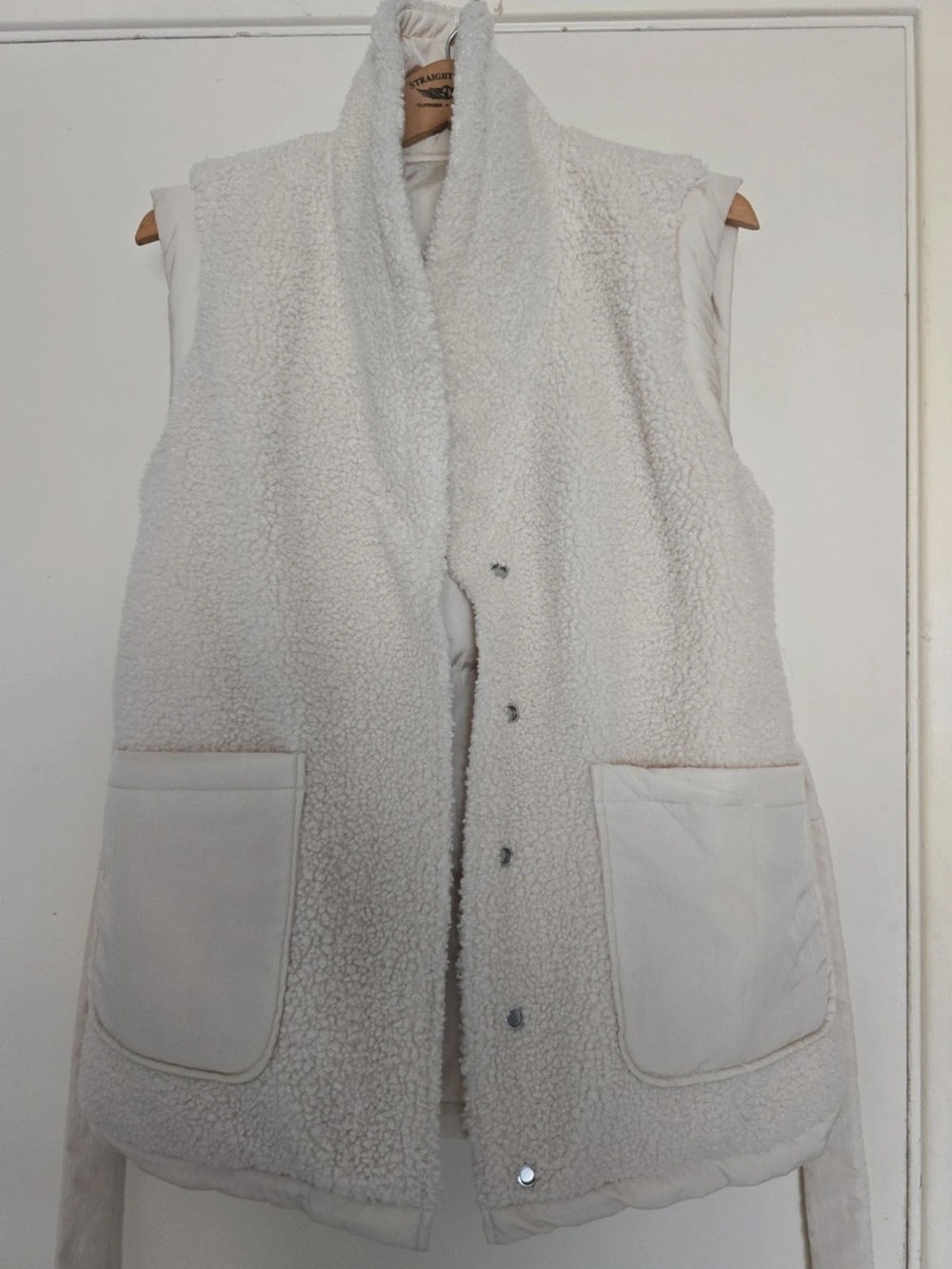 Varley Reversible Quilted Puffer Vest with Sherpa Collar - Size Xs